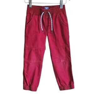 Gap Toddler Boy Red Cotton Drawstring Pants Size 3T